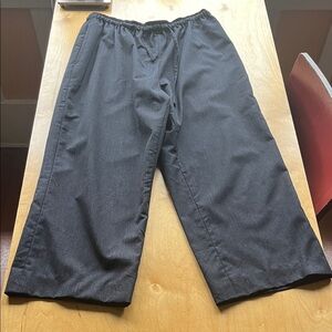 eskandar Charcoal Gray Drawstring pants